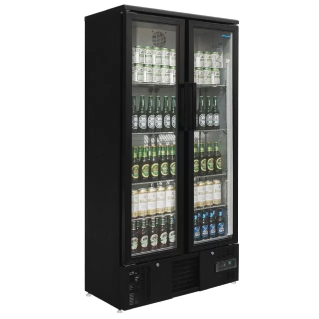 Polar Upright Back Bar Cooler Double Hinged Door Gj449-A 3