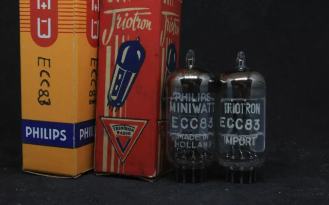 Philips ECC83  -  pair   1959     NOS