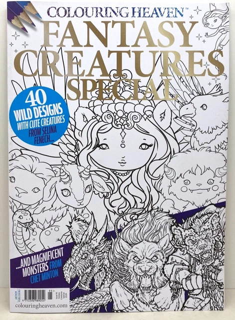 COLOURING HEAVEN ISSUE 95 Fantasy Creatures Special Sold Out Colouring ...