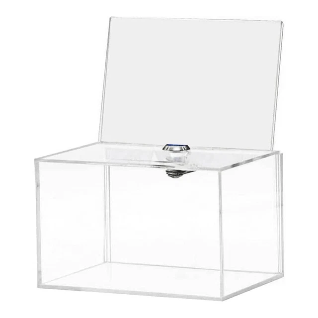 Caja de donación acrílica - Caja para votaciones, organizaciones benéficas, Umfr