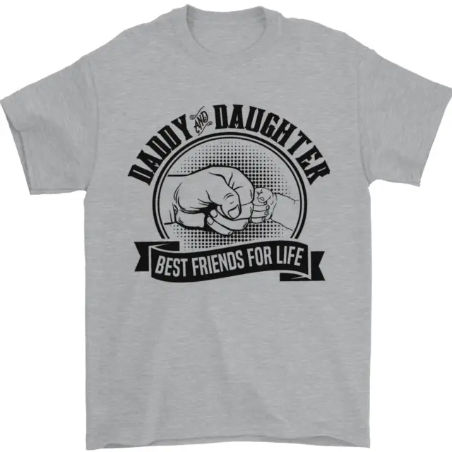 T-shirt da uomo papà & figlia Best Friends festa del papà 100% cotone
