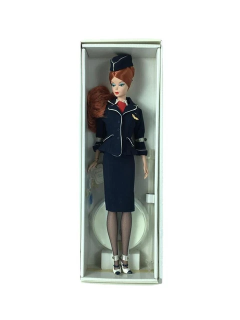 Barbie 2006 Flight attendant The Stewardess Silkstone Fashion Model-Gold Label