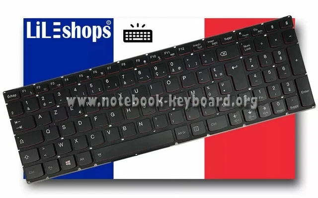 Clavier AZERTY Lenovo IdeaPad 320S-15ABR (80YA) - Neuf, Noir, Original