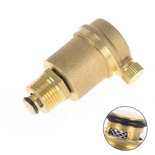 Pression Sortie Purge Valve Maison Rénovation Laiton Fixations Chauffe-Eau