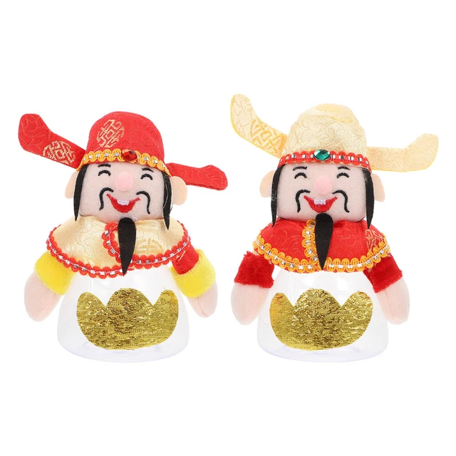 2 Pcs Glas Gott Des Reichtums Pralinenschachtel Süßigkeiten-Behälter Spa