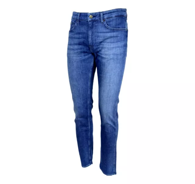 HUGO BOSS Jeans slim fit in denim italiano blu scuro Modello Delaware3 50438747