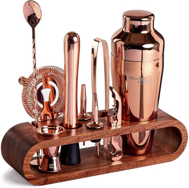 Cocktail Set (10-TLG.) - Edles Cocktail Shaker Set mit Shaker aus Edelstahl
