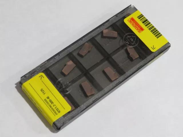 10 pcs SANDVIK N151.2-300-4E Grade 1125 Carbide Cut Off Inserts