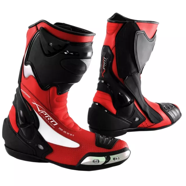 Stivale Scarpa Calzatura Pelle Moto Race Racing Sport Pista Tecnico