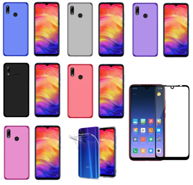 Funda Xiaomi Redmi Note 7 / Redmi 7 TPU GEL SILICONA LISA + CRISTAL COMPLETO