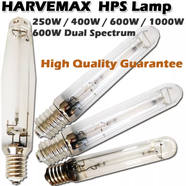 Hydroponics 250 400 600 1000 watt Dual HPS Grow Light HID Bulb Best Ballast Lamp