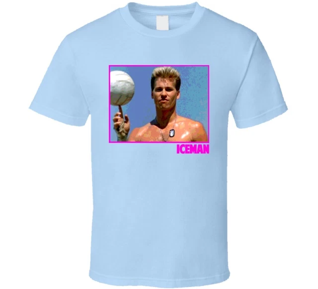 COOL TOP GUN Val Kilmer Iceman Volleyball Scene 80's Movie T Shirt $19.