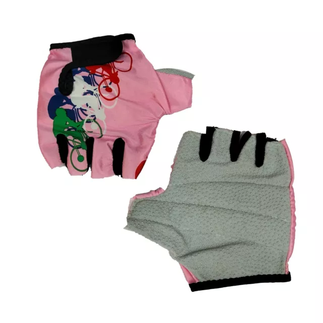 Guanti Ciclismo Bicicletta Da Corsa Estivi ALBACOM Biciclette Rosa