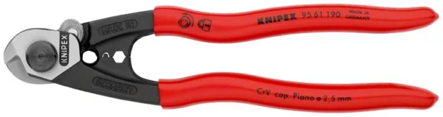 Knipex 95 61 190 Coupeur de Câble Métallique Type Forgé Avec Plastique Couvert