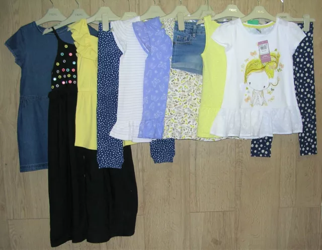 Pantaloncini top estivi gialli NEXT M&S TU ecc. per ragazze alcuni nuovi età 4-5