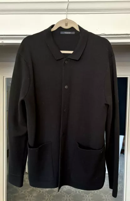 Mens SCOTCH & SODA Wool-Blend Button-Up Sweater Jacket, Size Large