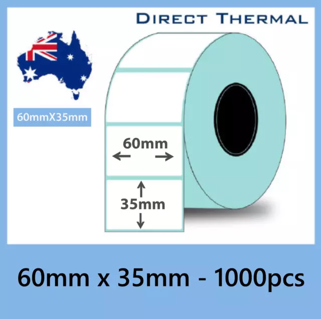 60mm x 35mm Barcode Sticker and Label, POS Sticker and Labels, Direct Thermal