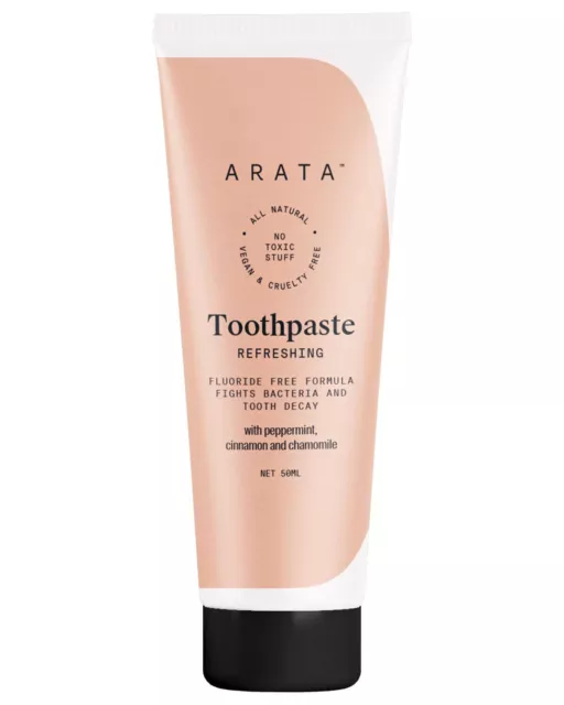 @Arata All Natural Refreshing Toothpaste For Fights Bacteria & Tooth Decay 50ml