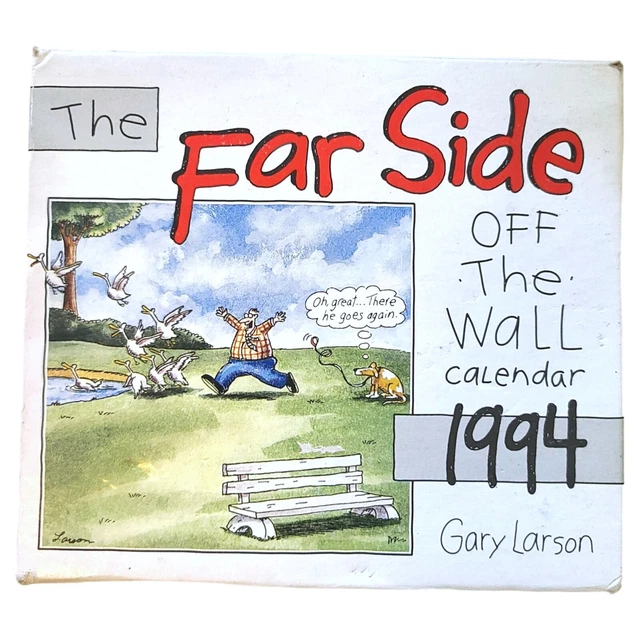 THE FAR SIDE 1994 Desk Calendar Gary Larson Vtg New Deadstock (Dates