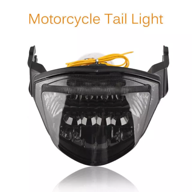 Motor LED Brake Tail Light w/ Turn Signals Black For Suzuki GSXR 1000 2005 2006
