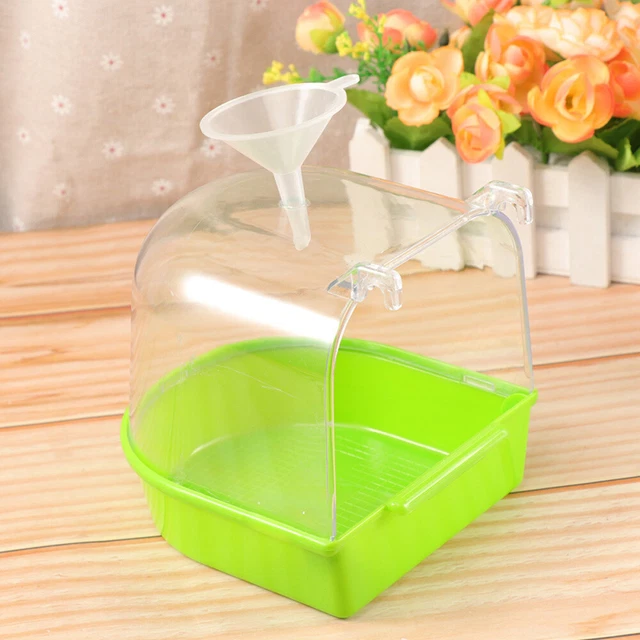 Accesorios de bañera para jaulas para pájaros pozo para pájaros uno para llevar