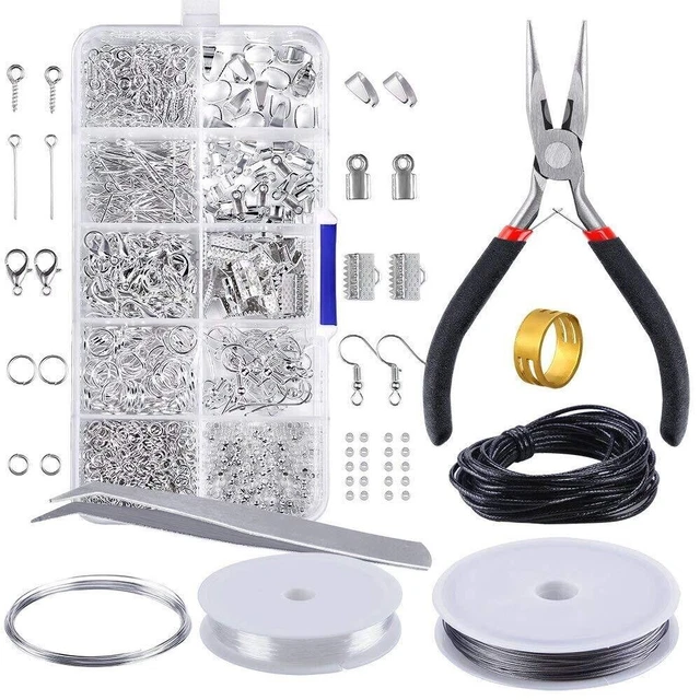 877x Jewellery Earring Making Supplies Kit Findings Beading Wires Repair Tools