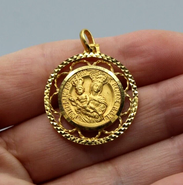 Médaille ANGE GABRIEL Or blanc 375