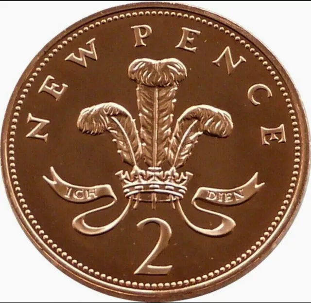 NEW PENCE 1977 - Rare 2p Circulated Coin **Average Condition**