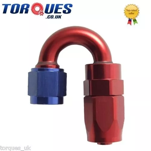 AN -6 (AN6 AN 06) 180 Degree Fast Flow Hose Fitting