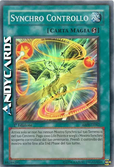 NM ☻ Synchro Controllo ☻ Super Rara ☻ ABPF IT062 ☻ YUGIOH ANDYCARDS