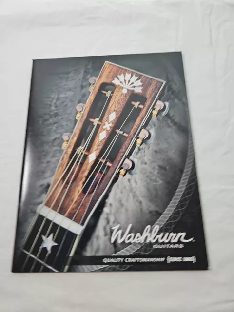 ORIGINAL 2012 WASHBURN Guitar Advertising Sales Catalog Acoustic Electric 2