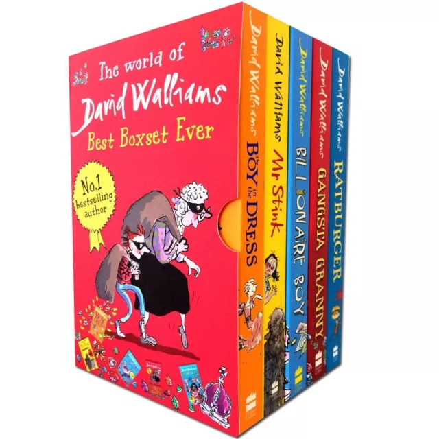 The World of David Walliams Best Ever 5 Books Collection Set Ratburger