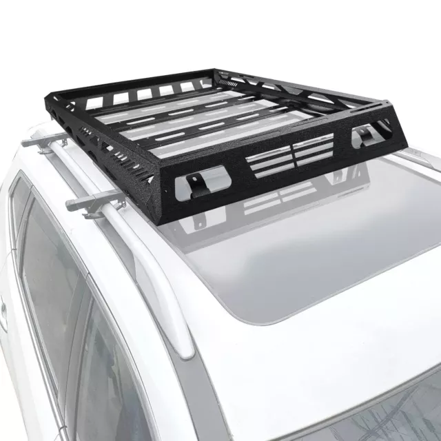 Universal Roof Rack Steel Luggage Cargo Carrier Top Basket Holder