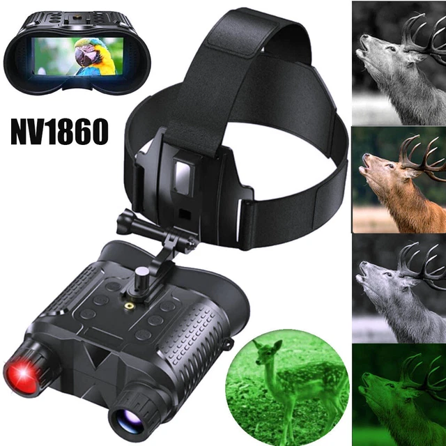 4K 8X ZOOM Night Vision Binoculars Head Mount Goggles Infrared Digital Camera US