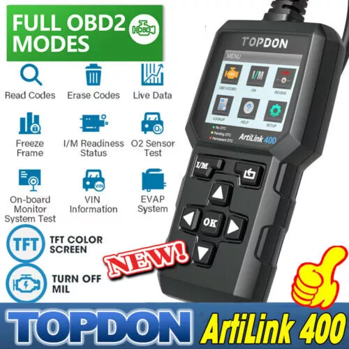 TOPDON AL400 Scanner professionnel de diagnostic automobile OBD2 VW Audi