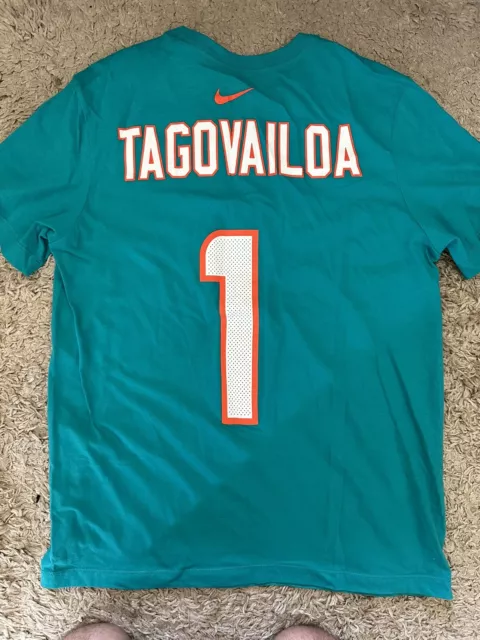 Tua Tagovailoa Miami Dolphins T Shirt Medium Nike