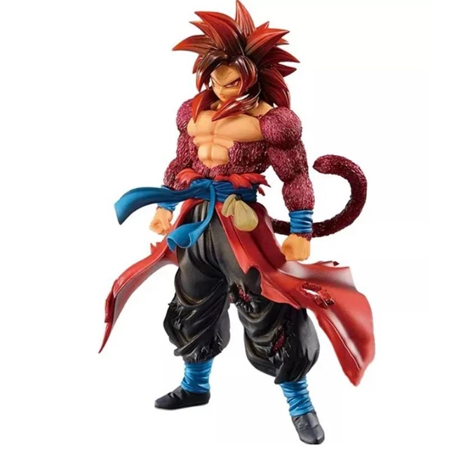 Figurine de dessin animé Dragon Ball Z, 30cm, Super Saiyan Son Goku, modèle SSJ4 en Pvc, poupée de Collection, décoration, jouets d'ornement, cadeau