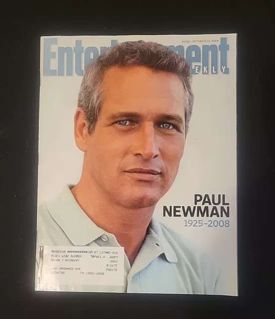 Entertainment Weekly Magazine Paul Newman Jimmy Kimmel Nicholas Sparks 2008