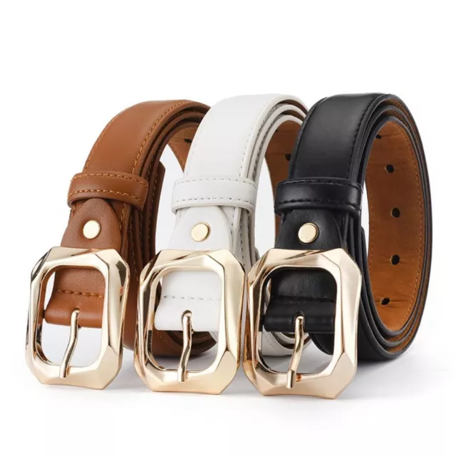 Luxury Design Pin Buckle Waistband Casual Jeans Belt Trend Leather Belt