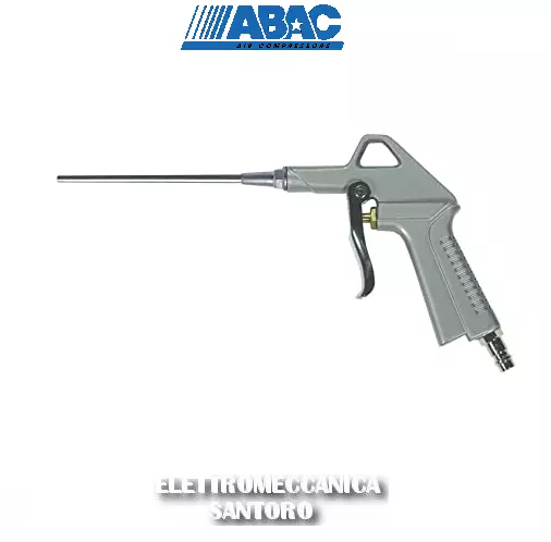 Pistola Soffiaggio Aria Compressa Con Prolunga Per Compressore Abac Polvere