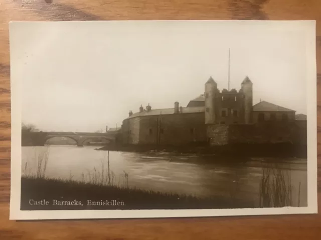 Castle Barracks. Enniskillen. Fermanagh. Real Photo Postcard.