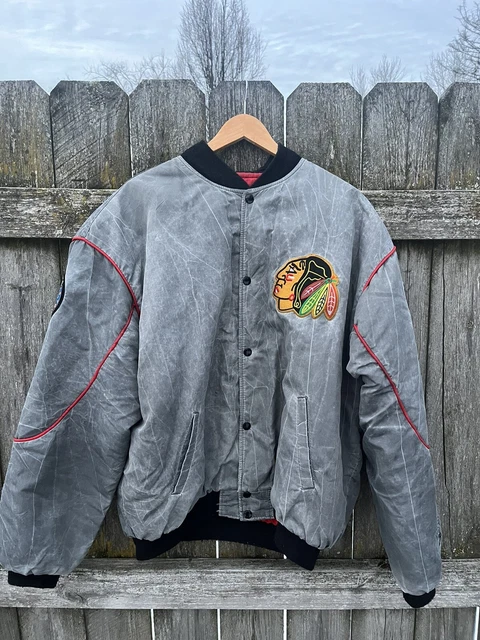 Vintage 90s Starter Chicago Blackhawks Hockey Sports Puffer Varsity Jacket Vintage 90s Starter Chicago Blackhawks Hockey Sports Puffer Varsity Jacket