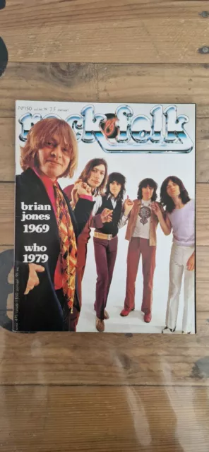 Magazine Rock & Folk Brian Jones 1969 Who 1979 Juillet 1979 N°150
