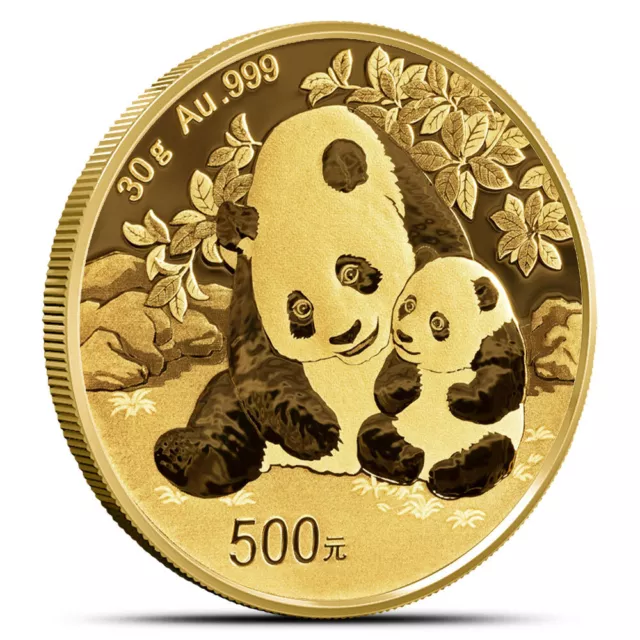 2024 30 Gram Chinese Gold Panda Coin (BU)