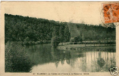 CPA 58 CLAMECY la vallée de l'yonne à la reserve