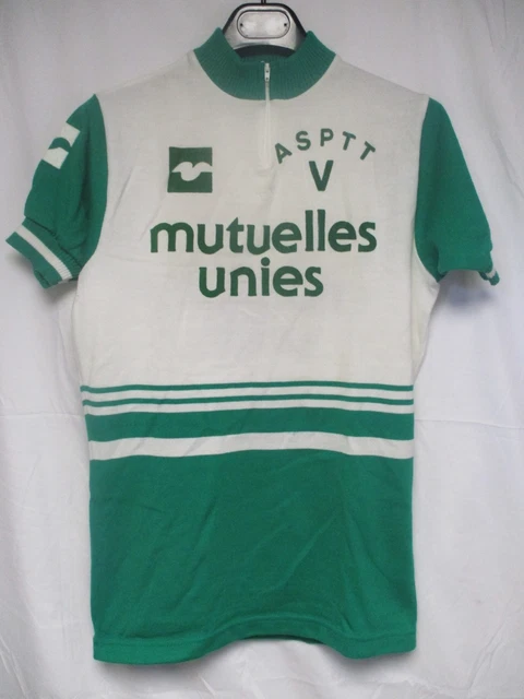 Maillot Cyclisme Ancien SOCIETE GENERALE NICE – Années 70/80, Couleur Rouge