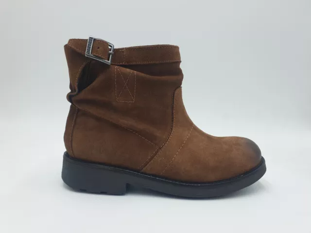 Bikkembergs - Bottines Bas Donnain en Daim Vieilli Brun 20325