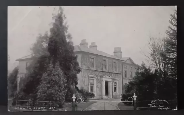 1905 Square Circle Postmark House Scene Postcard - Chelmsford Essex England UK ?