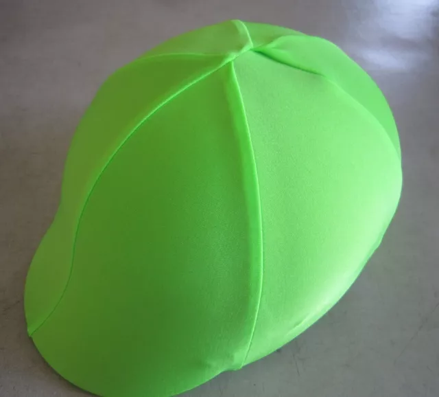 Horse Helmet Cover ALL AUSTRALIAN MADE Lime Green  Any size you need