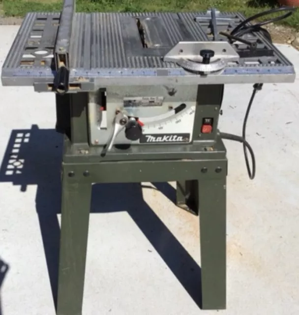 Vintage Green Makita Table Saw Model 2708 Made in Japan w/ Fence/original stand Vintage Green Makita Table Saw Model 2708 Made in Japan w/ Fence/original stand